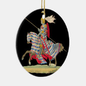 Knight in Armor-kerstversiering Keramisch Ornament (Rechts)
