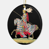 Knight in Armor-kerstversiering Keramisch Ornament (Links)