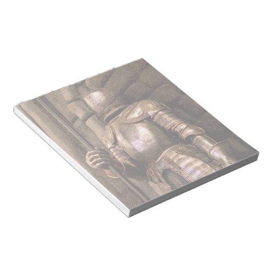 Knight in Armor Notitieblok (Schuin)