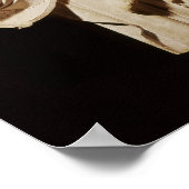 Knight in armor op zijn paard poster (Hoek)