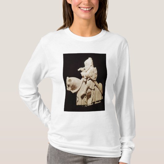 Knight in armor op zijn paard t-shirt (Voorkant)
