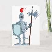 Knight in Armor Wenskaarten Kaart (Voorkant)