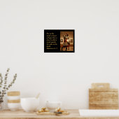 Knight in een schitterende wapenrusting! Gods besc Poster (Keuken)