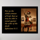 Knight in een schitterende wapenrusting! Gods besc Poster (Voorkant)