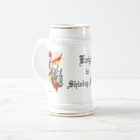 Knight in Shining Armor Art en Text Bierpul (Voorkant links)