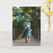 Knight in Shining Armor Birthday Card Kaart (Gele Bloem)