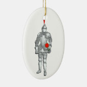 Knight in Shining Armor Ceramic Ornament (Rechts)