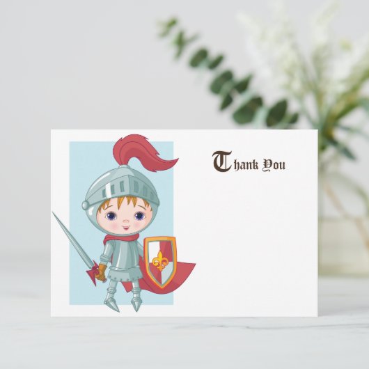 Knight in Shining Armor Dank je kaart (Staand voorkant)