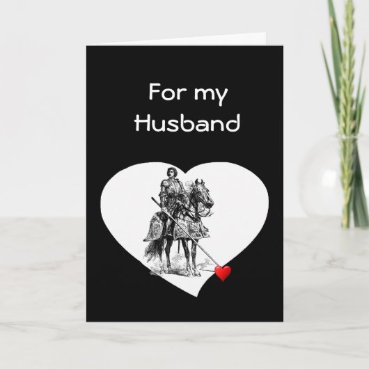 Knight in Shining Armor Husband Love Valentijn Feestdagen Kaart (Voorkant)