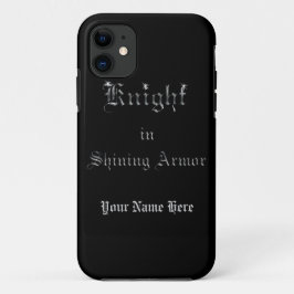 Knight in Shining Armor Silver Watch Text Case-Mate iPhone Case