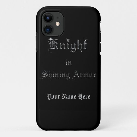 Knight in Shining Armor Silver Watch Text Case-Mate iPhone Case (Achterkant)