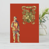 Knight in Suit of Armor Kaart (Staand voorkant)