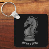 Knight is het geen paardenschaakbordspel. sleutelhanger (Voorkant)