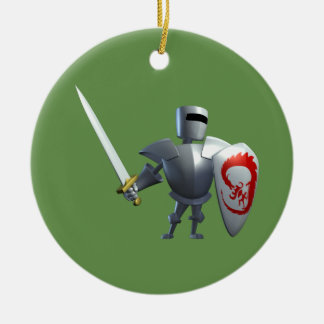 Knight Kerstversiering Keramisch Ornament