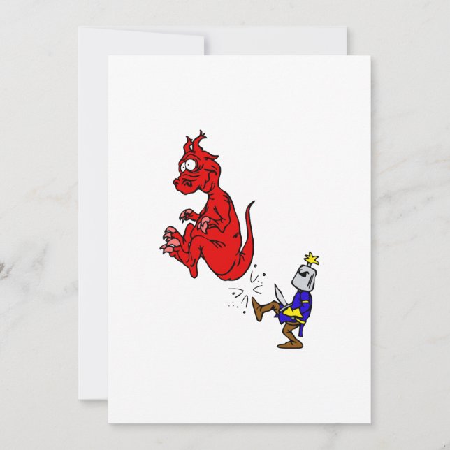 Knight Kicking Dragon (Voorkant)