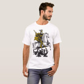 Knight killing the Dragon T-shirt (Voorkant volledig)