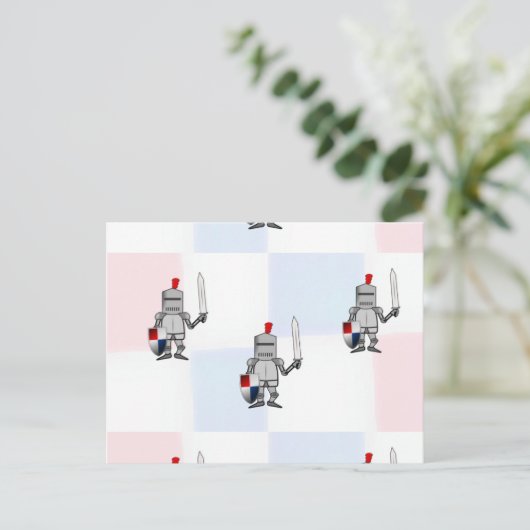 Knight krijgers briefkaart (Staand voorkant)