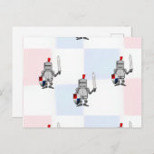 Knight krijgers briefkaart (Voorkant / Achterkant)
