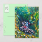 KNIGHT LANCELOT, HORSE RIST IN GROENBOSTER BRIEFKAART (Voorkant / Achterkant)