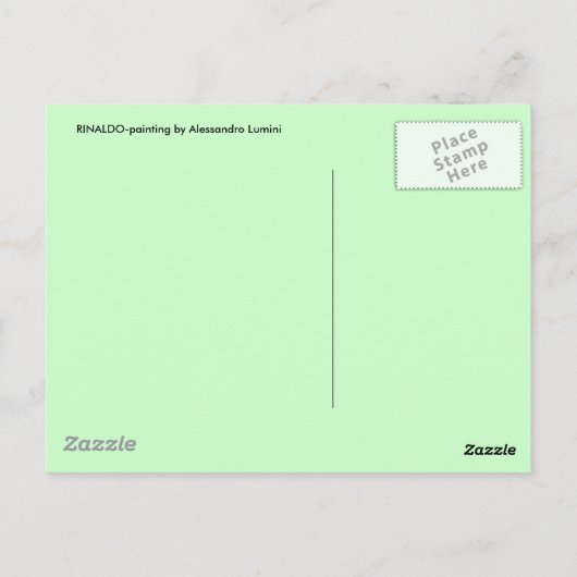 KNIGHT LANCELOT, HORSE RIST IN GROENBOSTER BRIEFKAART (Achterkant)