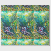 KNIGHT LANCELOT, HORSE RIST IN GROENBOSTER CADEAUPAPIER (Vlak)