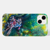 KNIGHT LANCELOT, HORSE RIST IN GROENBOSTER Case-Mate iPhone CASE (Achterkant (horizontaal))