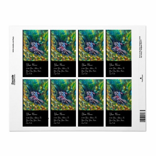 KNIGHT LANCELOT, HORSE RIST IN GROENBOSTER ETIKET (Full Sheet)