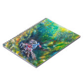 KNIGHT LANCELOT, HORSE RIST IN GROENBOSTER NOTITIEBOEK (Linkerzijde)