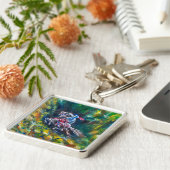 KNIGHT LANCELOT, HORSE RIST IN GROENBOSTER SLEUTELHANGER (Zijkant)