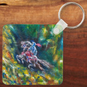 KNIGHT LANCELOT, HORSE RIST IN GROENBOSTER SLEUTELHANGER (Achterkant)