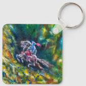 KNIGHT LANCELOT, HORSE RIST IN GROENBOSTER SLEUTELHANGER (Achterkant)