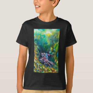 KNIGHT LANCELOT, HORSE RIST IN GROENBOSTER T-SHIRT