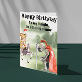 Knight Medieval Birthday Card Kaart