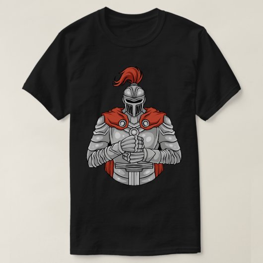 Knight Medieval Knight Battle RPG Fantasy T-shirt (Design voorkant)