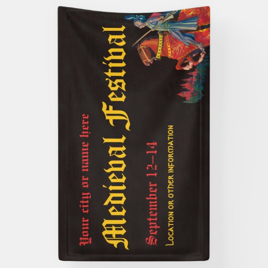 Knight Medieval of Renaissance Event Banner (Verticaal)