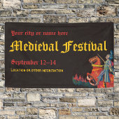 Knight Medieval of Renaissance Event Banner