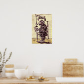 Knight met poster van de duif (Keuken)