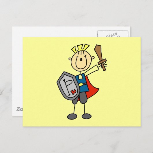 Knight met Sword Tshirts en Gifts Briefkaart (Voorkant / Achterkant)