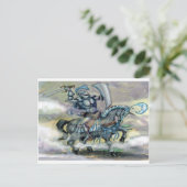 Knight n Dragon Briefkaart (Staand voorkant)