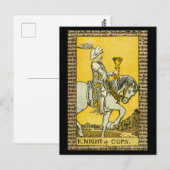 Knight of Cups Tarot Briefkaart (Voorkant / Achterkant)