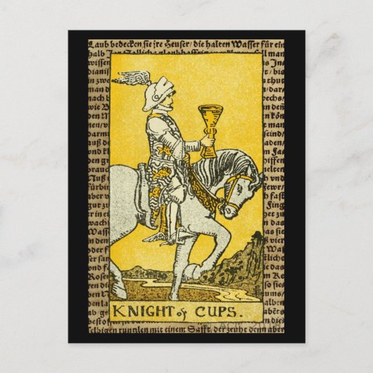 Knight of Cups Tarot Briefkaart (Voorkant)