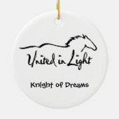 Knight of Dreams Keramisch Ornament (Achterkant)