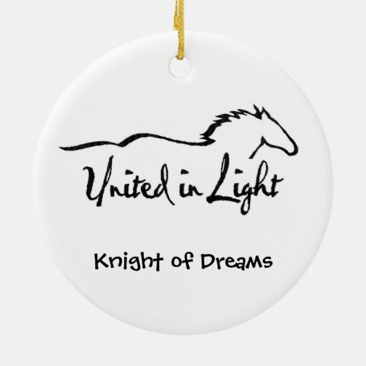 Knight of Dreams Keramisch Ornament (Achterkant)