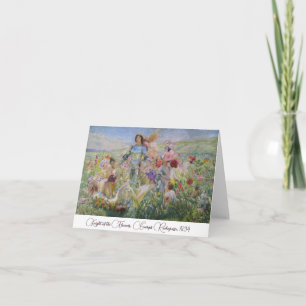 Knight of the Flowers (Blank Inside) Note Kaart