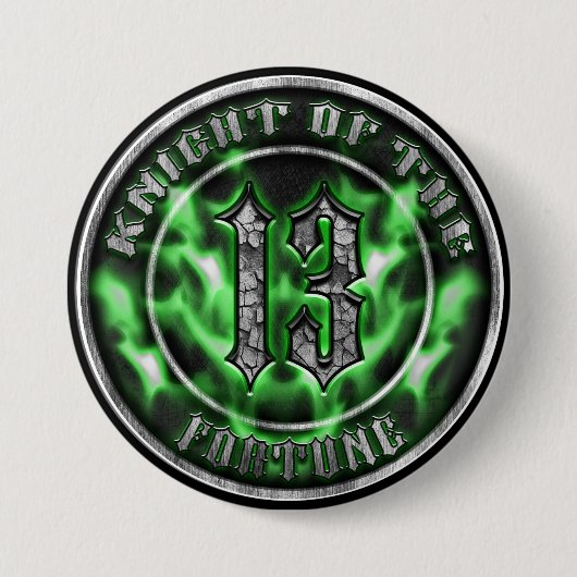 Knight of The Fortune Ronde Button 7,6 Cm (Voorkant)