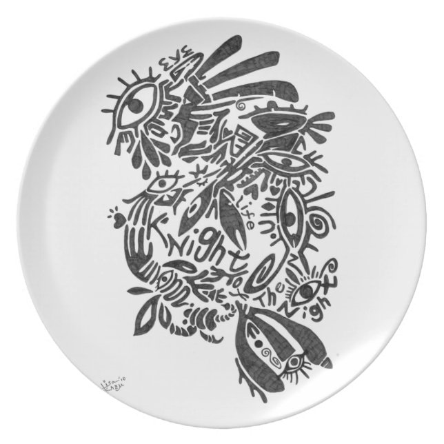 knight of the night melamine+bord (Voorkant)