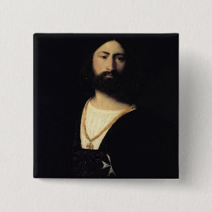 Knight of the Order of Malta Vierkante Button 5,1 Cm