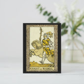 Knight of Wands Tarot Briefkaart (Staand voorkant)