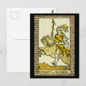 Knight of Wands Tarot Briefkaart (Voorkant / Achterkant)