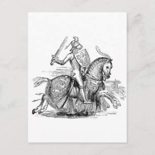 Knight on Horsback Briefkaart